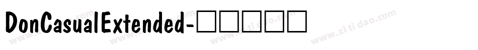 DonCasualExtended字体转换