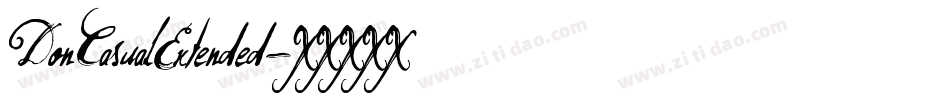 DonCasualExtended字体转换