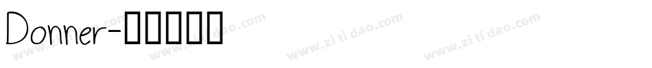 Donner字体转换