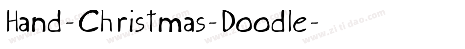 Hand-Christmas-Doodle字体转换