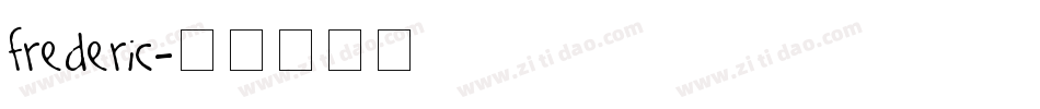 Frederic字体转换