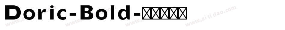 Doric-Bold字体转换