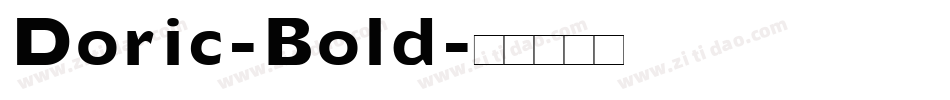 Doric-Bold字体转换