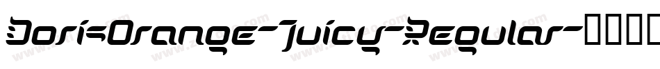 DorisOrange-Juicy-Regular字体转换