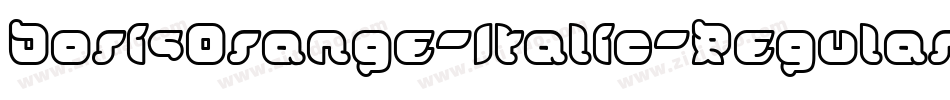 DorisOrange-Italic-Regular字体转换