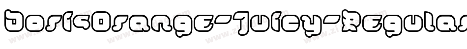 DorisOrange-Juicy-Regular字体转换