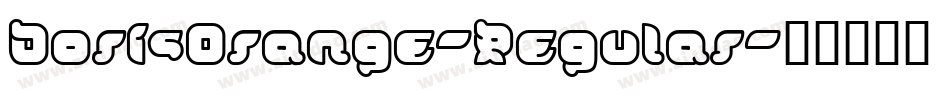 DorisOrange-Regular字体转换