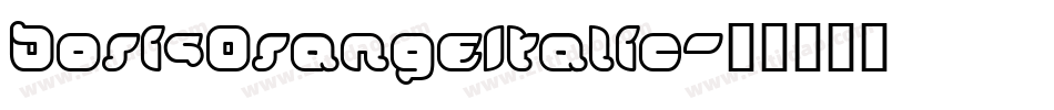 DorisOrangeItalic字体转换