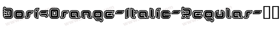DorisOrange-Italic-Regular字体转换