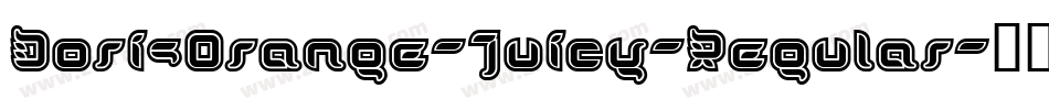 DorisOrange-Juicy-Regular字体转换