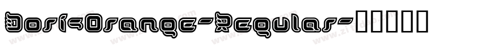 DorisOrange-Regular字体转换