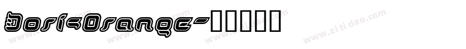 DorisOrange字体转换