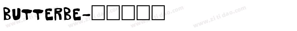 BUTTERBE字体转换