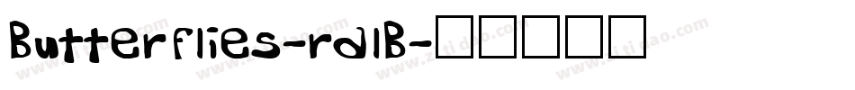 Butterflies-rdlB字体转换