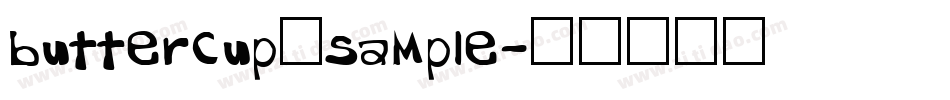buttercup_sample字体转换