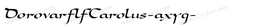 DorovarflfCarolus-axyg字体转换