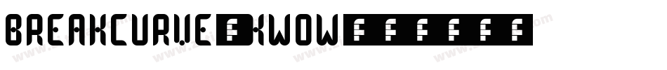 BreakCurve-KwOW字体转换