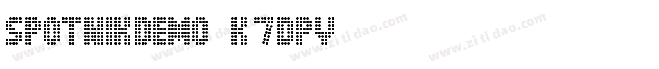 Spotnikdemo-K7dpy字体转换