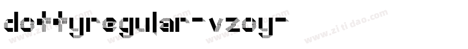 DottyRegular-vZOy字体转换