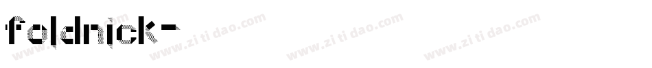 Foldnick字体转换