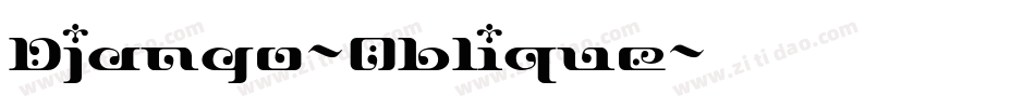 Django-Oblique字体转换