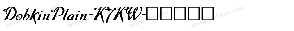 DobkinPlain-K7KW字体转换