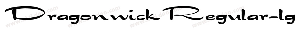 DragonwickRegular-lgXV字体转换