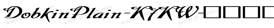 DobkinPlain-K7KW字体转换
