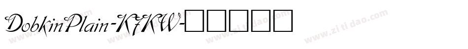 DobkinPlain-K7KW字体转换