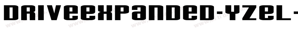 DriveExpanded-YZEL字体转换