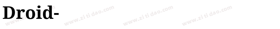 Droid字体转换