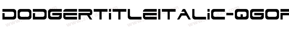 DodgerTitleItalic-qgOr字体转换