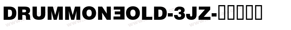 DrummonBold-3jz字体转换
