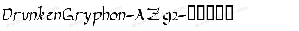 DrunkenGryphon-AZg2字体转换