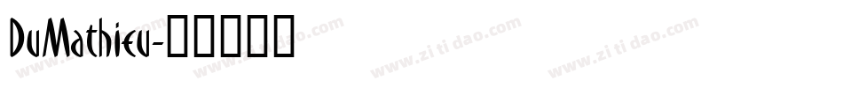 DuMathieu字体转换