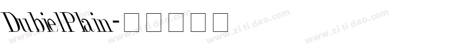 DubielPlain字体转换