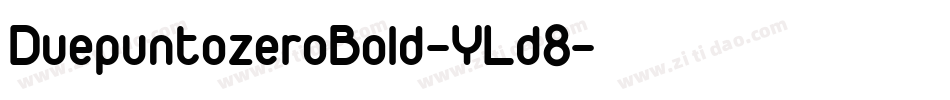 DuepuntozeroBold-YLd8字体转换