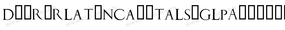 Duererlatincapitals-GlPA字体转换