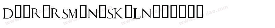 DuerersMinuskeln字体转换