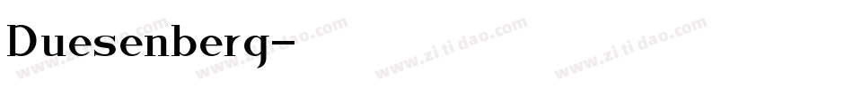 Duesenberg字体转换