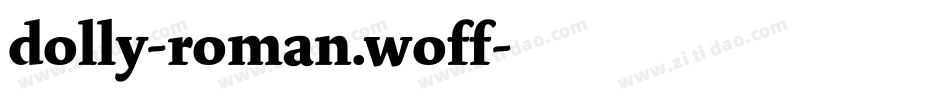 dolly-roman.woff字体转换