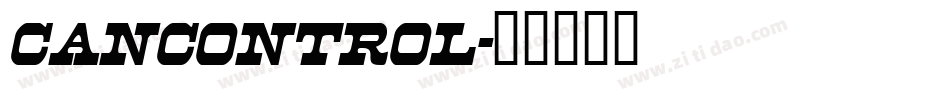 cancontrol字体转换