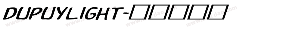 DupuyLight字体转换