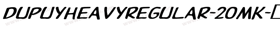 DupuyheavyRegular-2OMK字体转换