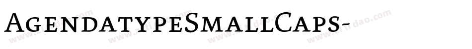 AgendatypeSmallCaps字体转换