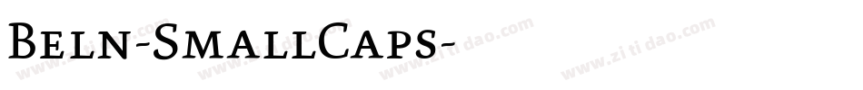 Beln-SmallCaps字体转换