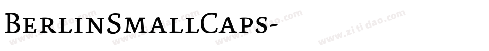 BerlinSmallCaps字体转换