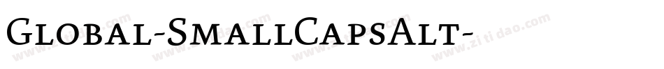 Global-SmallCapsAlt字体转换