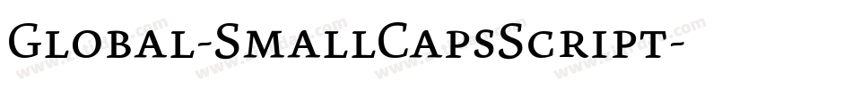 Global-SmallCapsScript字体转换