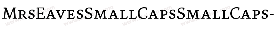 MrsEavesSmallCapsSmallCaps字体转换